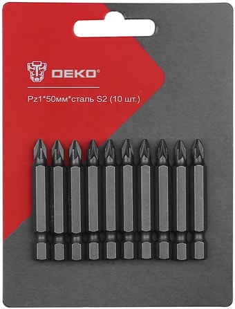 Набор бит Deko PZ1 50мм (10 предметов)