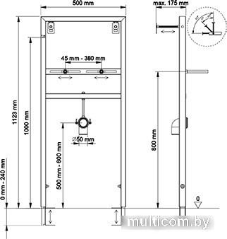 Инсталляция для раковины Berges Wasserhaus Novum 049214