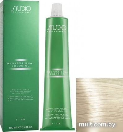 Крем-краска для волос Kapous Professional Studio с женьшенем S 902 ультра-светлый фиолетовый блонд