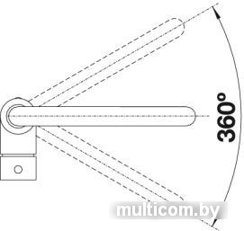 Смеситель Blanco Mili 525130 (серый беж)