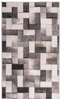 Ковер для жилой комнаты Orlix Crystal Fleece 504680 70x140 (рисунок/серый)