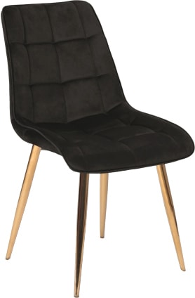 Стул Signal Chic Velvet Bluvel 19 (черный/золотой)