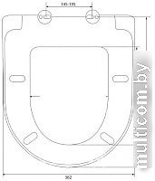 Сиденье для унитаза Berges Wasserhaus Gap So 017003 (с микролифтом)