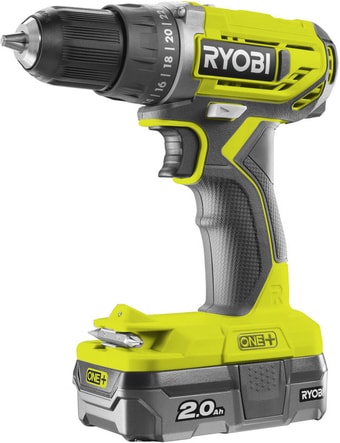 Дрель-шуруповерт Ryobi R18DD2-220S 5133003821 (с 2-мя АКБ, сумка)