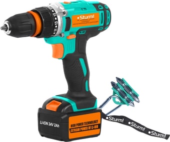 Дрель-шуруповерт Sturm CD3224LT (с 2-мя АКБ, кейс)