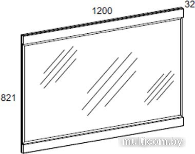Анрэкс Зеркало Jazz B 120x82.1 (каштан найроби)