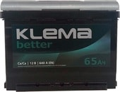 Автомобильный аккумулятор Klema Better 6CТ-65А(0) (65 А·ч)