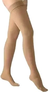 Чулки компрессионные Aries Avicenum 140 плотные с резинкой и закрытым носком 8001 (S, normal)