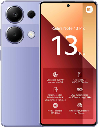 Смартфон Xiaomi Redmi Note 13 Pro 8GB/128GB с NFC международная версия (лавандовый)