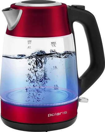 Электрический чайник Polaris PWK 1760CGL (красный)