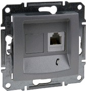 Розетка телефонная Schneider Electric Sedna SDN4101160