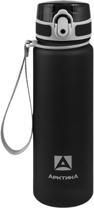 Бутылка для воды Арктика 720-500-BKM 500мл (черный)