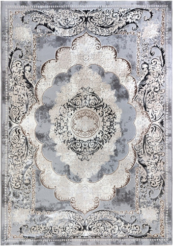 Ковер для жилой комнаты Bossan Rome C338A-GRI-KGRI (0.8x1.5)