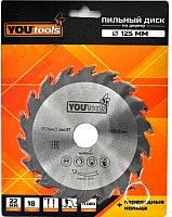 Пильный диск Yourtools Z18 125/22мм