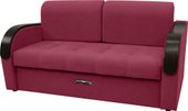 Диван Сириус Лидер-1 НПБ 185x110 (Eva 16 велюр темно-красный)