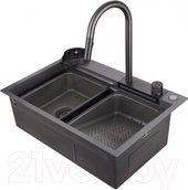 Кухонная мойка Abber Wasser Kreis AF2194NG (никель)