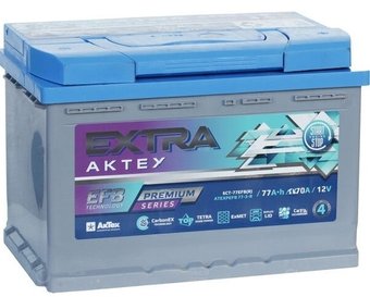 Автомобильный аккумулятор АкТех Extra EFB R+ (77 А·ч)