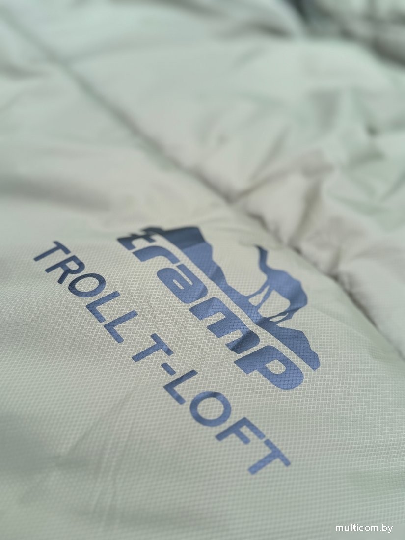 Спальный мешок TRAMP Troll T-Loft Regular (зеленый, L)