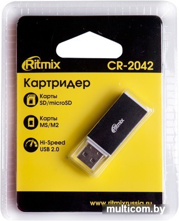 Кардридер Ritmix CR-2042 (черный)
