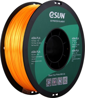 eSUN eSilk PLA 1.75 мм 1000 г (темно-желтый)