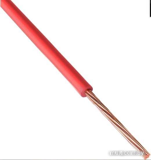 Провод силовой Rexant 01-6534 (10 м, красный)