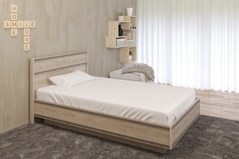 Кровать Лером Карина КР-1001-ГС 120x200 (гикори джексон светлый)