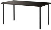 Письменный стол Ikea Линнмон/Адильс (черно-коричневый/черный) [792.468.05]
