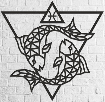 Настенная фигура Eco-Wood-Art Знак зодиака Рыбы