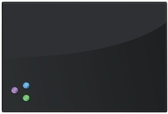 Магнитно-маркерная доска BRAUBERG стеклянная 40x60 см (черный)