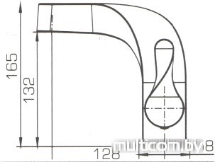 Смеситель Bravat Wave F174108C