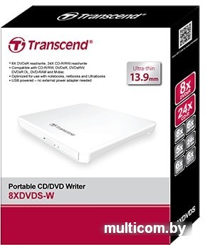 Оптический накопитель Transcend TS8XDVDS-W