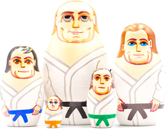 Развивающая игра Брестская Матрешка Боевые искусства (набор 5 шт)