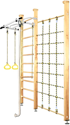 Детский спортивный комплекс Kampfer Winner Ceiling (стандарт, натуральный/белый антик)