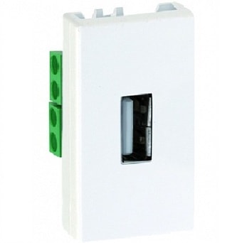 Розетка USB Simon 2701090-031 (белый)