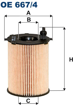 Масляный фильтр Filtron OE 667/4