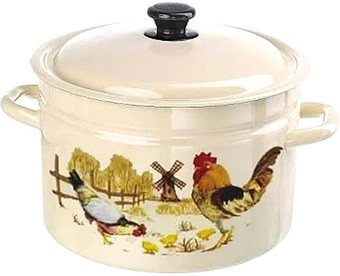 Кастрюля КМЗ Подворье 41704-142/6-У4 (слоновая кость)