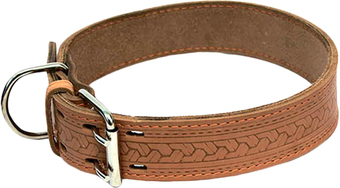 Ошейник Каскад Classic с накаткой 35 мм 50-64 см 00335081 (коричневый)