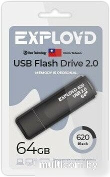 USB Flash Exployd 620 64GB (черный)