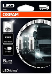 Светодиодная лампа Osram BA9s 3924CW-02B 2шт