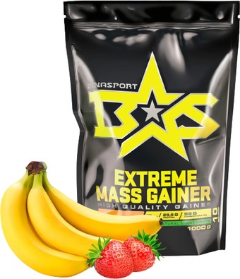 Протеин Binasport Extreme Mass Gainer (1000г, клубника/банан)