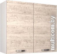 Шкаф навесной Anrex Alesia для сушки посуды 2D/80-F1 (серый/сосна винтаж)