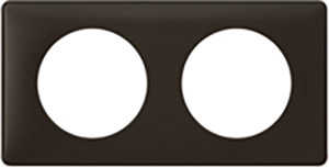 Рамка Legrand Celiane 2 поста (чёрная перкаль)