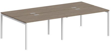 Стол Norden 280x143.8x75 SG.255.OD.44.WH (белый/дуб темный)