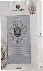 Полотенце Merzuka Boss 10224 (в коробке, серый)