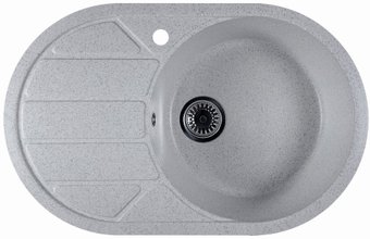 Кухонная мойка Marblan Elon R (серый,с сифоном)