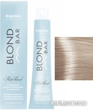 Крем-краска для волос Kapous Professional Blond Bar с экстрактом жемчуга BB 026 млечный путь