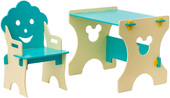 Детский стол Столики Детям Гном ББ-4 (бирюзовый/бежевый)