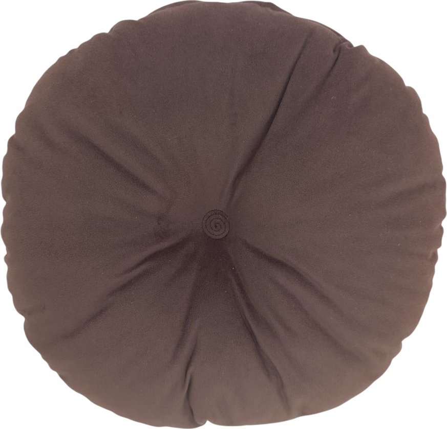 Декоративная подушка Sled Круглая 40x40x10 (коричневый)