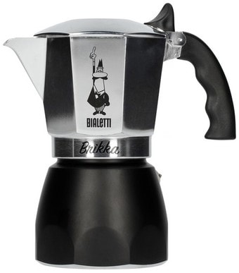 Гейзерная кофеварка Bialetti Brikka 2020 (черный, 4 порции)