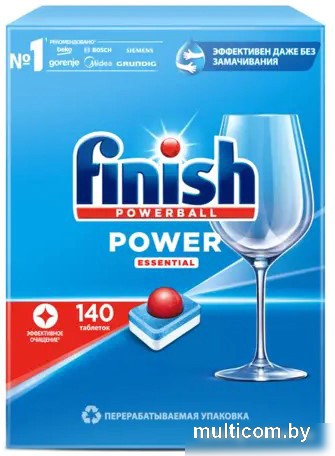 Таблетки для посудомоечной машины Finish Power (140 шт)
